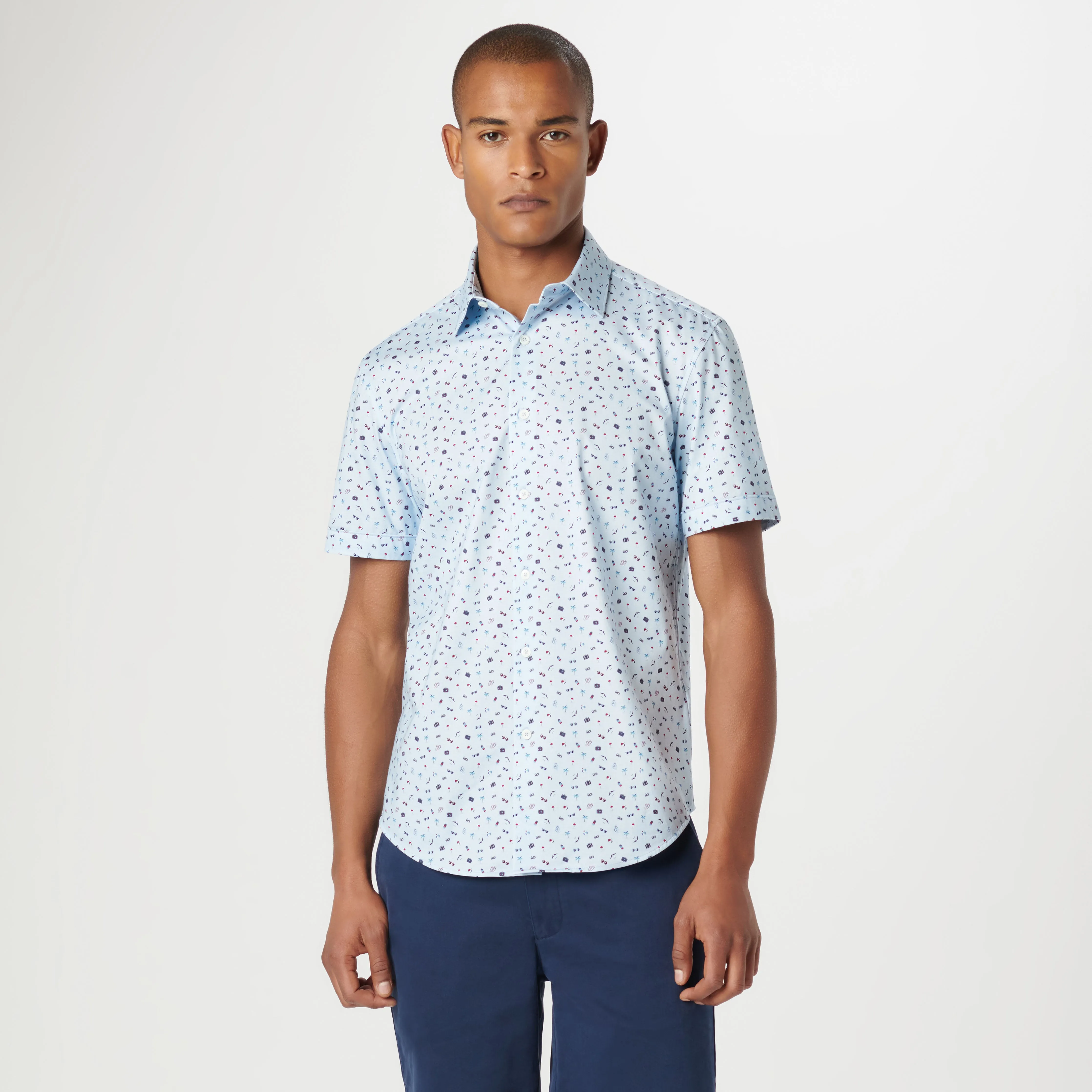 Miles Tropical OoohCotton Short Sleeve Shirt