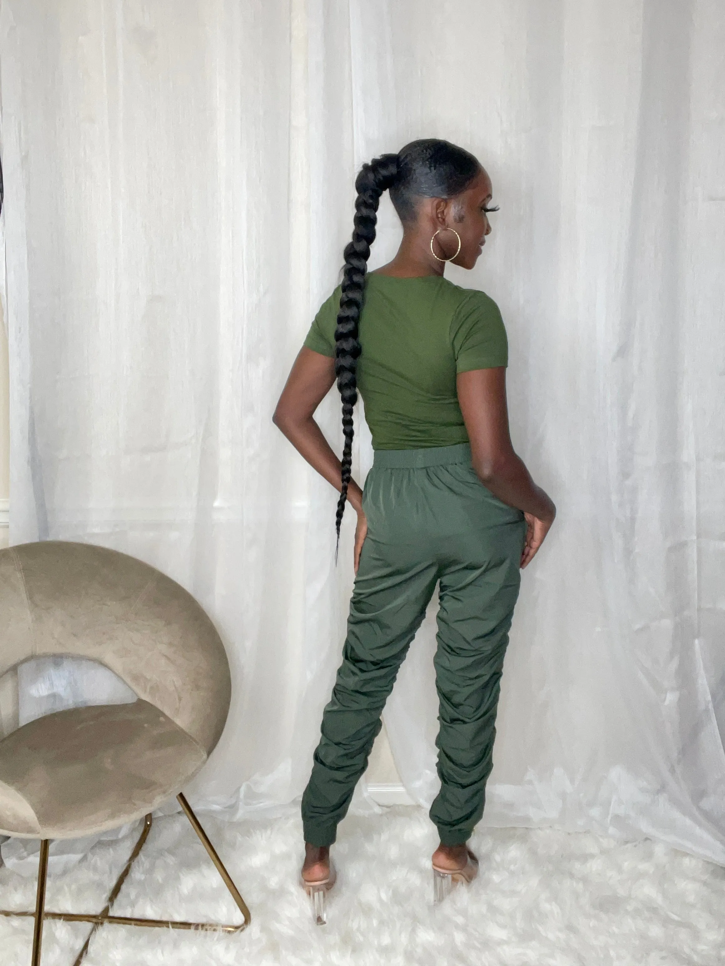 Monochrome Jogger Set | Army Green