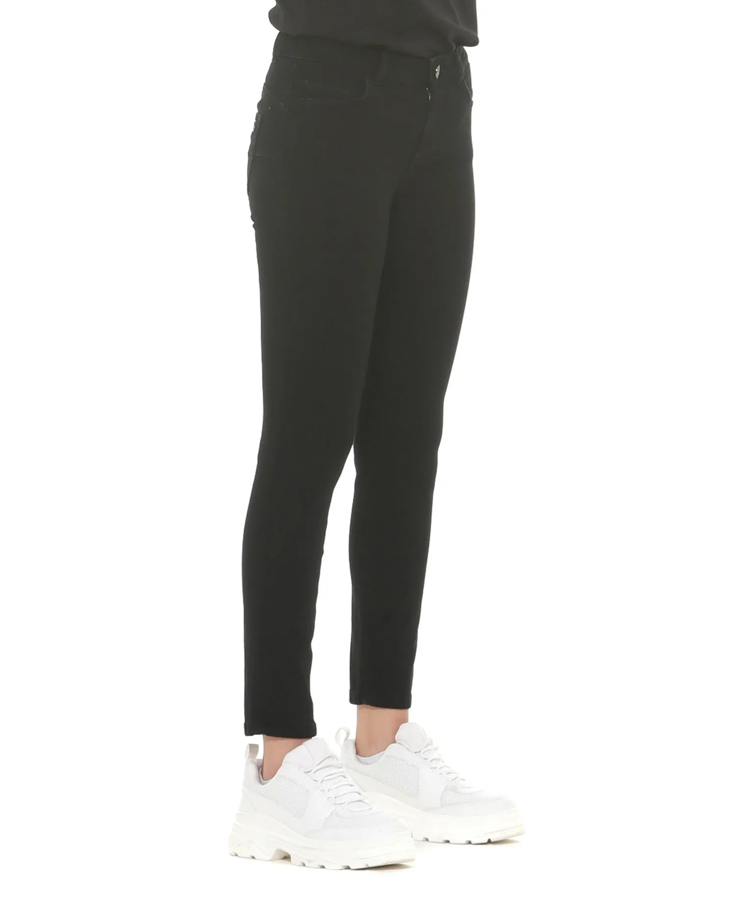 Monochrome skinny jeans