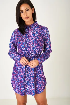 Multi Printed Shirt Dress