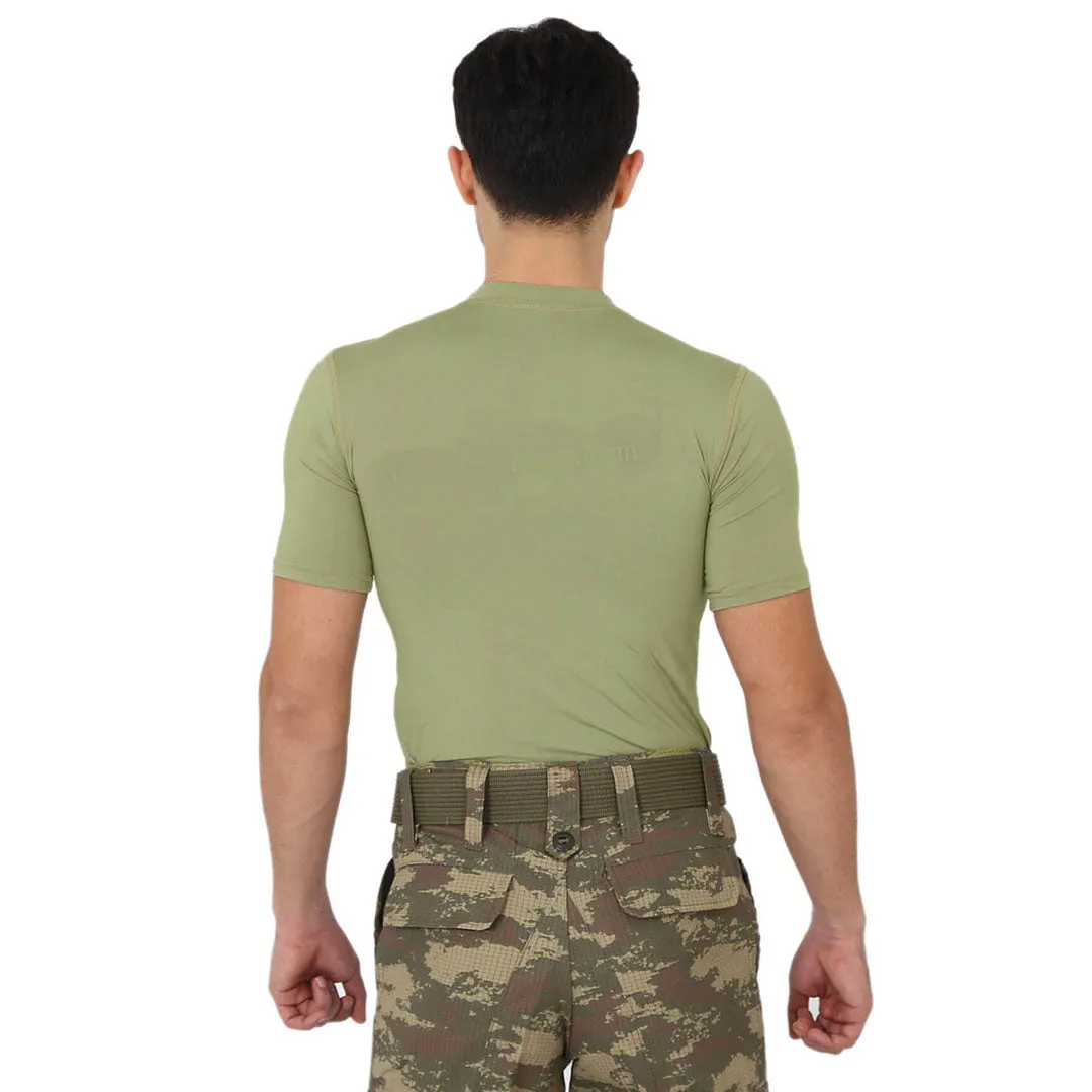 Nano Green Short Sleeve Sport Thermal Microfiber T-shirt