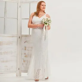 Plus Size Slip Wedding Dress