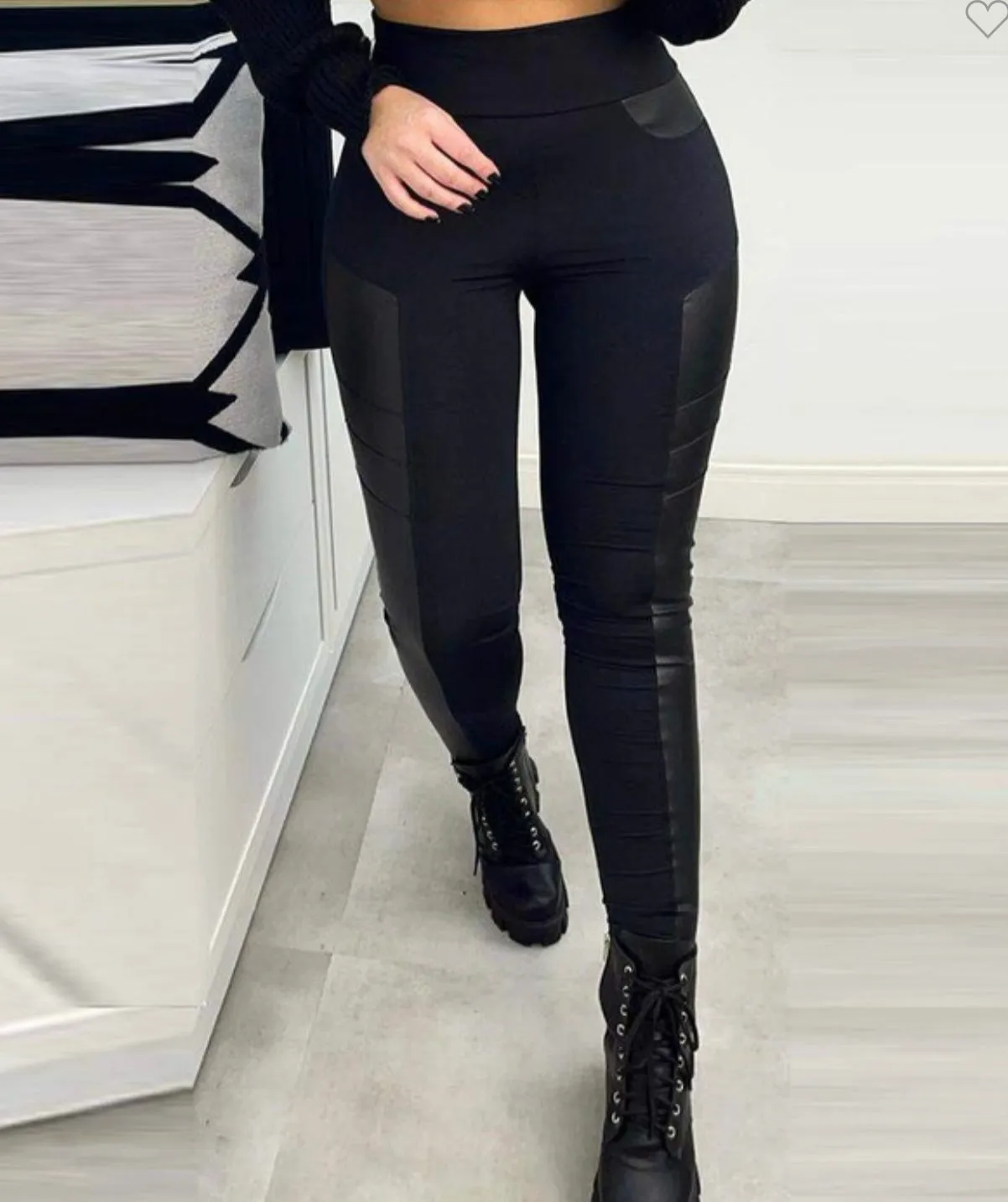 "Mercedes" High Waist Skinny Pants