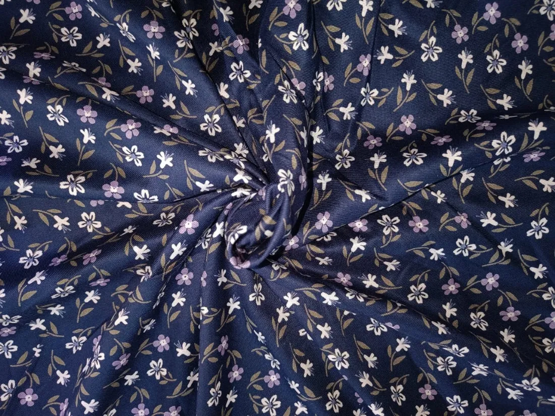 Rayon Twill Floral Printed fabric 58'' wide