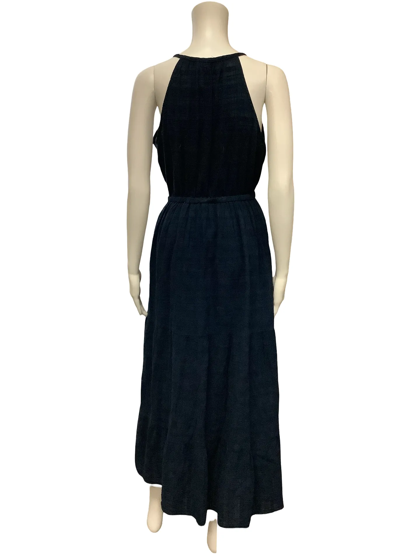 Self Contrast Malibu Ink Maxi Dress Size: S