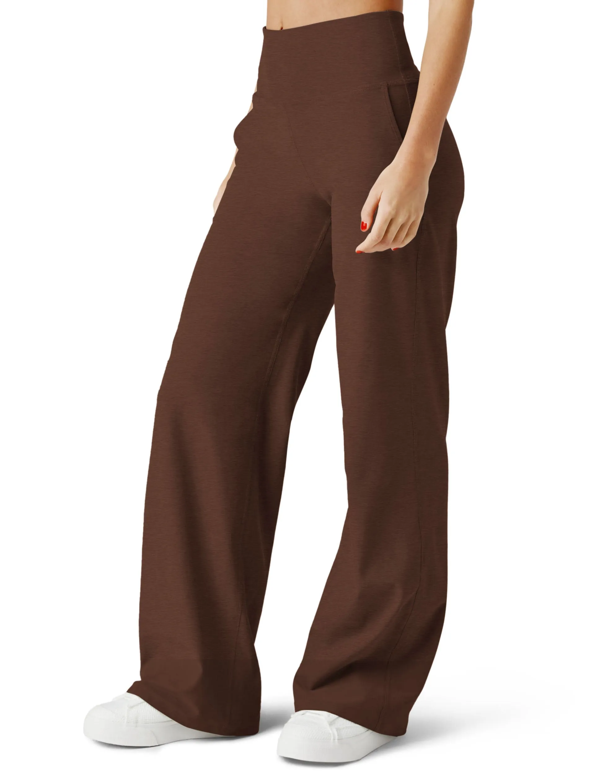 Spacedye Laid Back Wide Leg Pant - Bold Mocha Heather