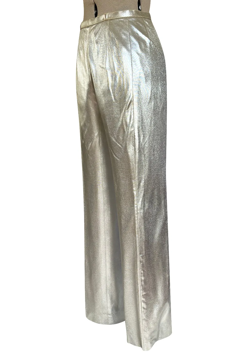 Spring 1966 Marc Vaughan Couture Silver 'Cubic' Pant & Open Side Tunic Mini Set