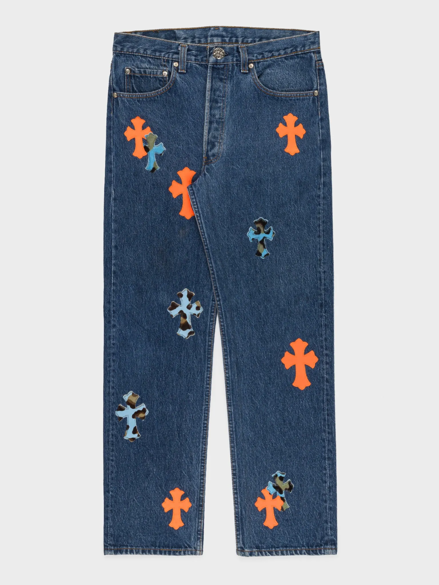 St Barths Exclusive Patched Jeans