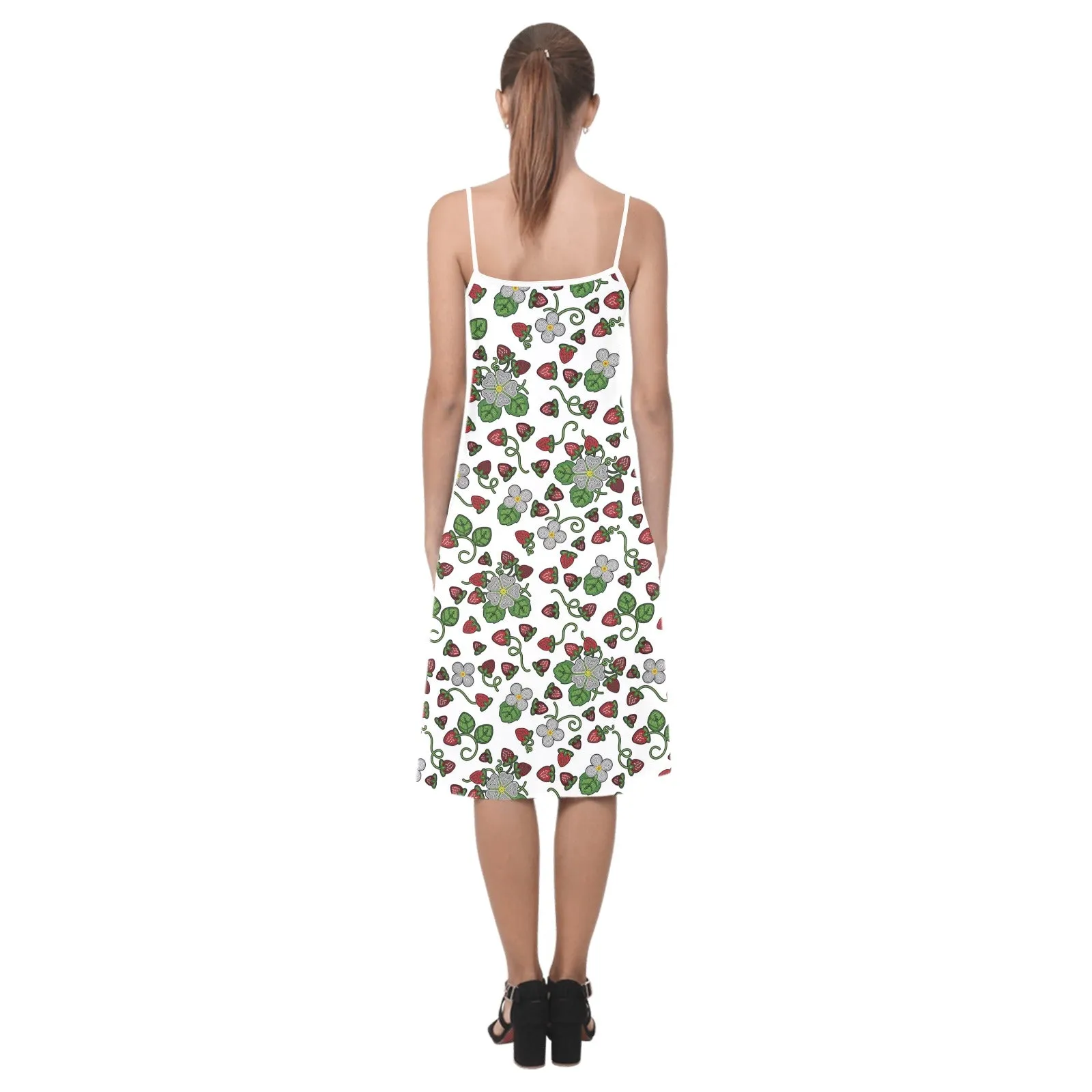 Strawberry Dreams White Alcestis Slip Dress