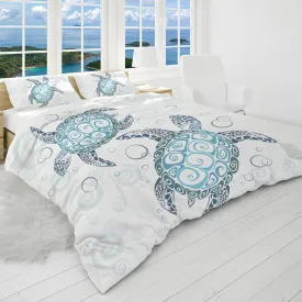 The Original Sea Turtle Twist Reversible Bedcover Set