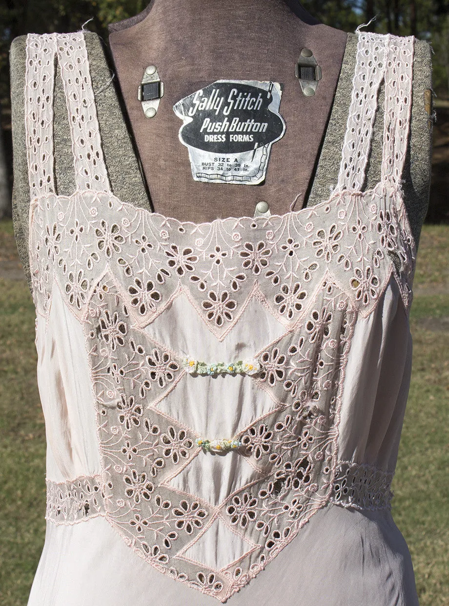 Vintage Women’s Pink Intimates - Pink Garden Party Dress