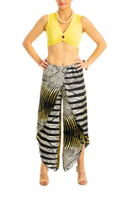 Wrap Abstract And Striped Tango Pants (XS,S,M,L)